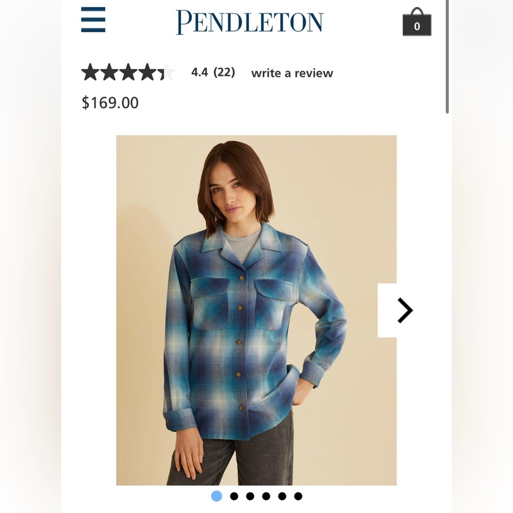 Pendleton Women’s Wool Shirt NWOT